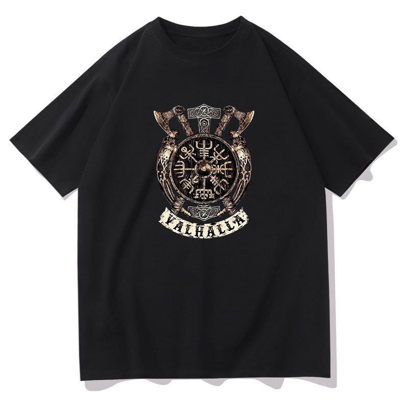 Norse Mythology Valhalla Warrior's Crest Tee