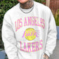 LA Lakers Men's Basketball Sports Long Sleeve T-Shirts-A