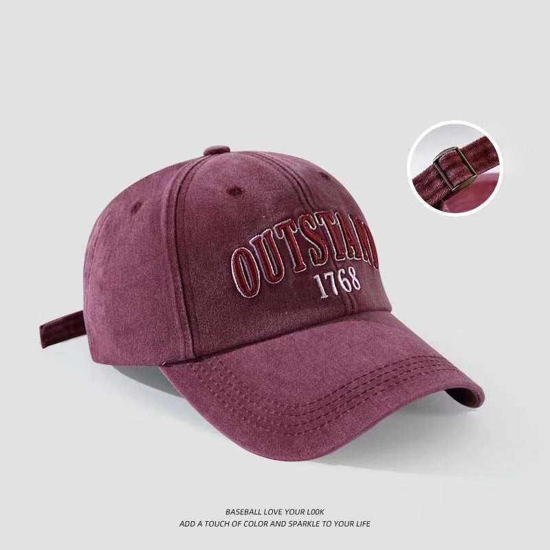 OUTSTAND Embroidered Washed Cap Hat