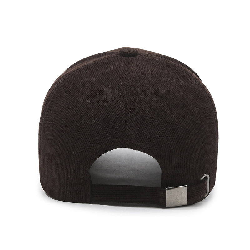 SETTLE Embroidered Corduroy Hip-Hop Cap Hat