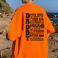 Gift for Dad Daddy Letter Print Men's Cotton Tee