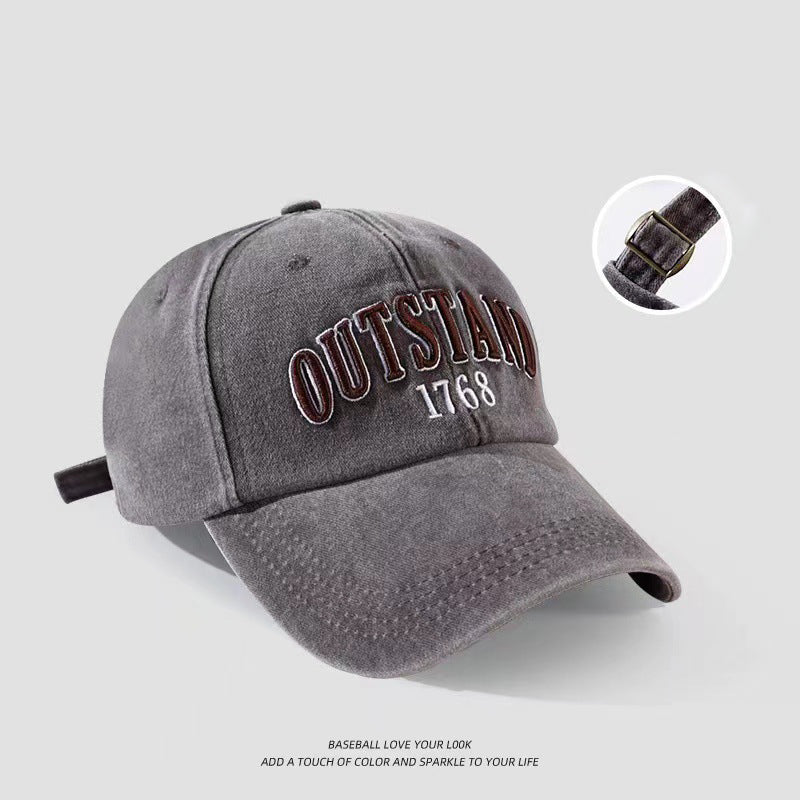 OUTSTAND Embroidered Washed Cap Hat