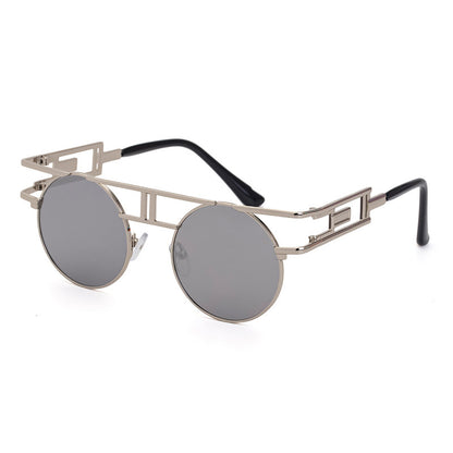 Cycling Round Frame Steampunk Men's Sunglasses