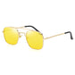 Square Trend Metal Cutout Men's Sunglasses