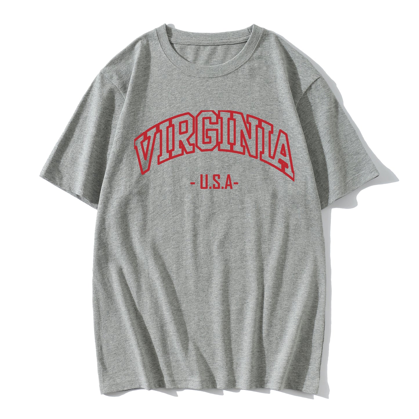 Virginian Printed Round Neck Short Sleeve T-Shirt