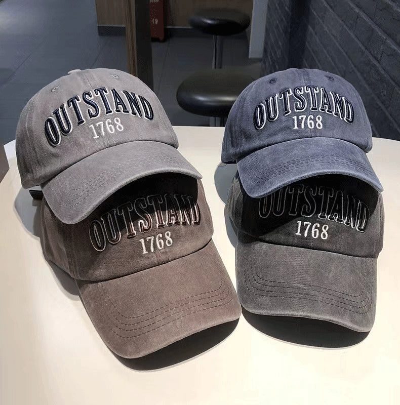 OUTSTAND Embroidered Washed Cap Hat