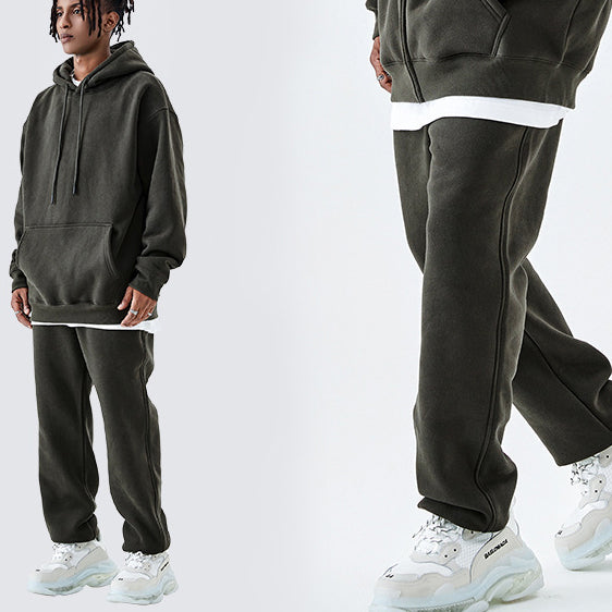 Dopamine Collection Fleece-Lined Loose-Fit Sweatpants 350GSM