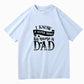 Men's Super Hero Gift For Dad Letter Print Tee