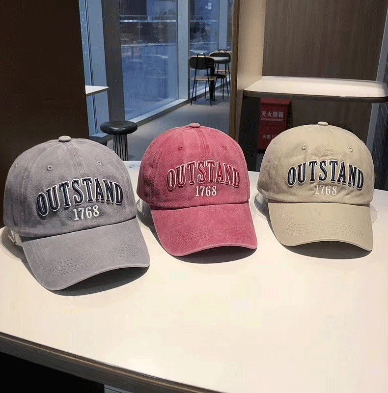 OUTSTAND Embroidered Washed Cap Hat