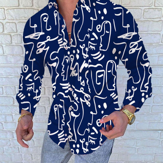 Casual Print Resort Style Shirt