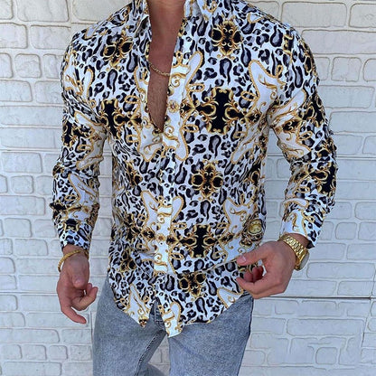 Casual Print Resort Style Shirt