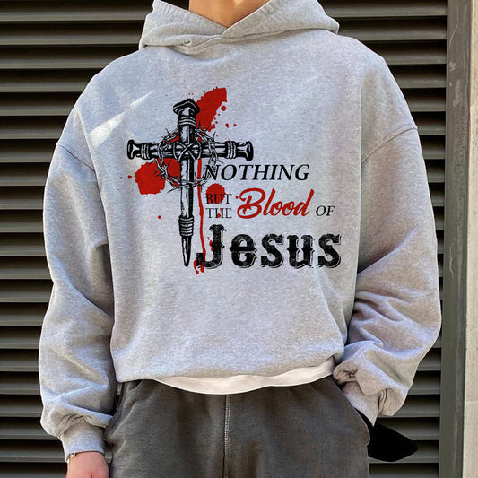 Men's Jesus Printed Oversized Hoodie