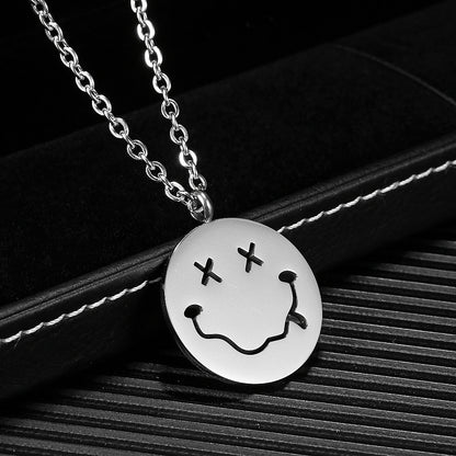 Smiley Men's Hip Hop Punk Trendy Necklace