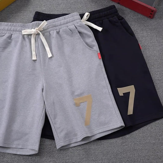 No. 7 Men's Drawstring Casual Shorts