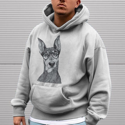 Alphabet Graphic Print Casual Men's Hoodie Sweatshirt