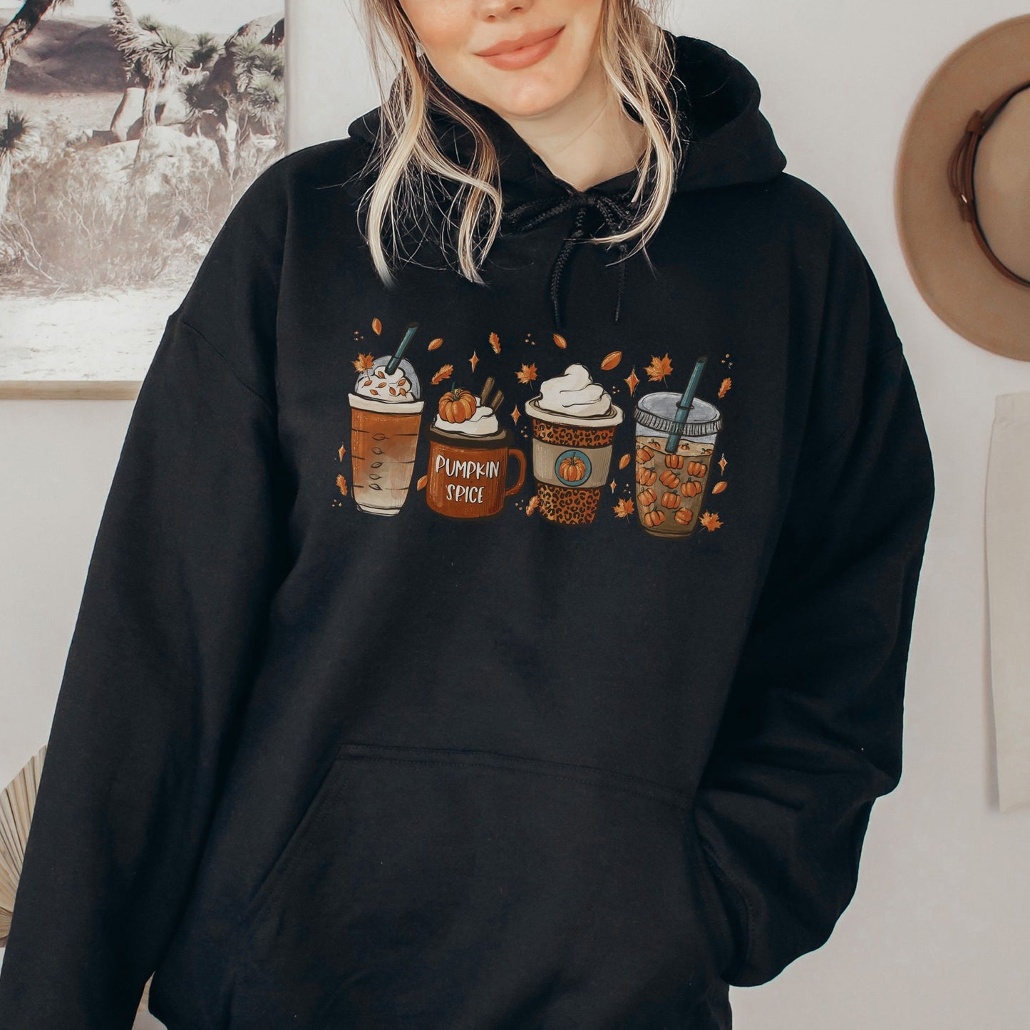 Halloween Pumpkin Graphic Print Women's Hoodie Sweatshirt