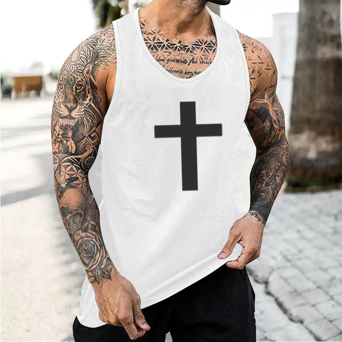 Juses Corss Men's Fashion Tank Tops