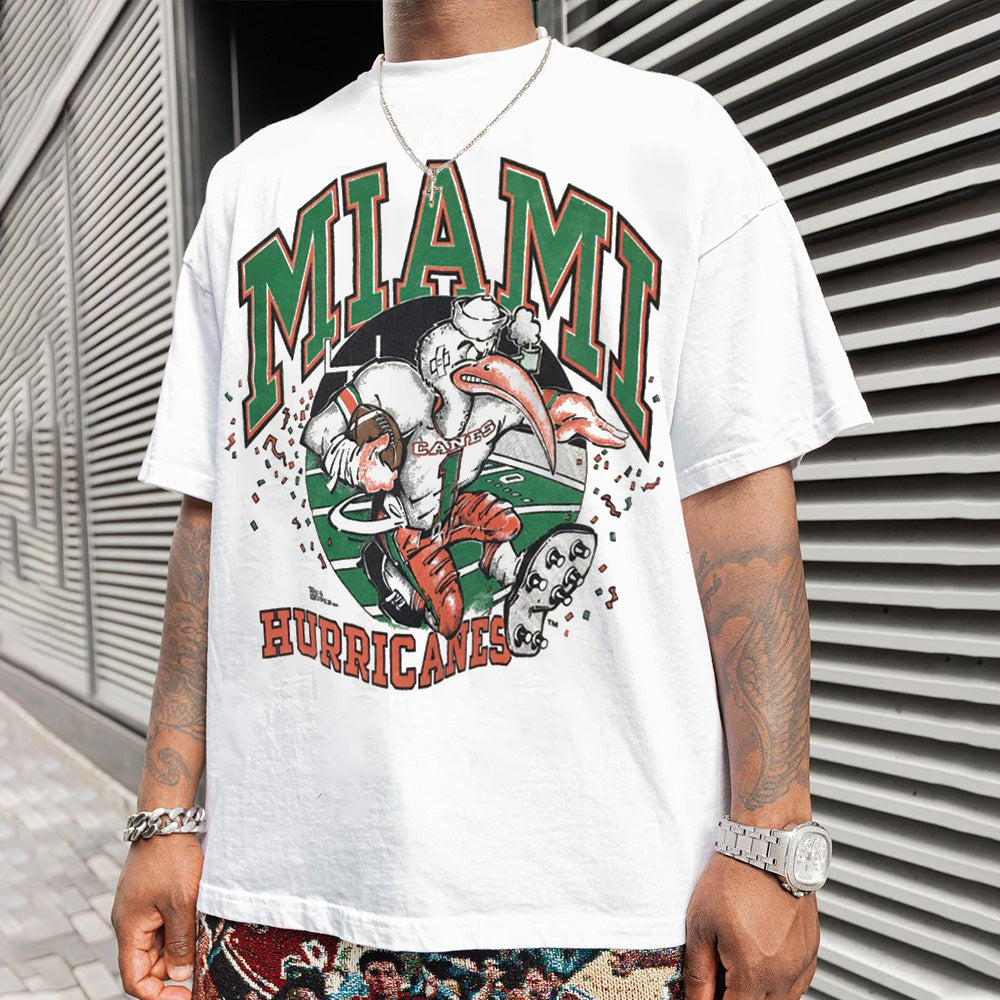 Miami Hurricianes Men's Loose Fit T-shirts