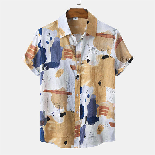 Casual Vacation Print Shirt