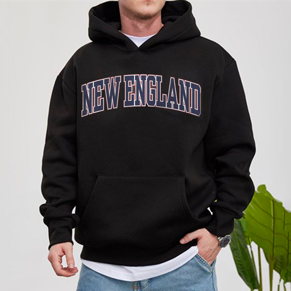 New England Men's Casual Streestwear Hoodies