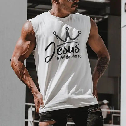 Juses Men's Fashion Streetwear Tank Tops