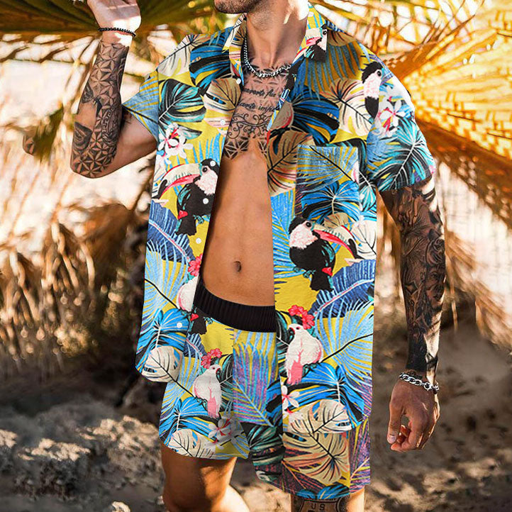 Tropical Print Hawaiian Fashion Vacation Set