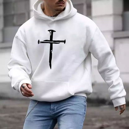 Juses Cross Men's Casual Streetwear Hoodies