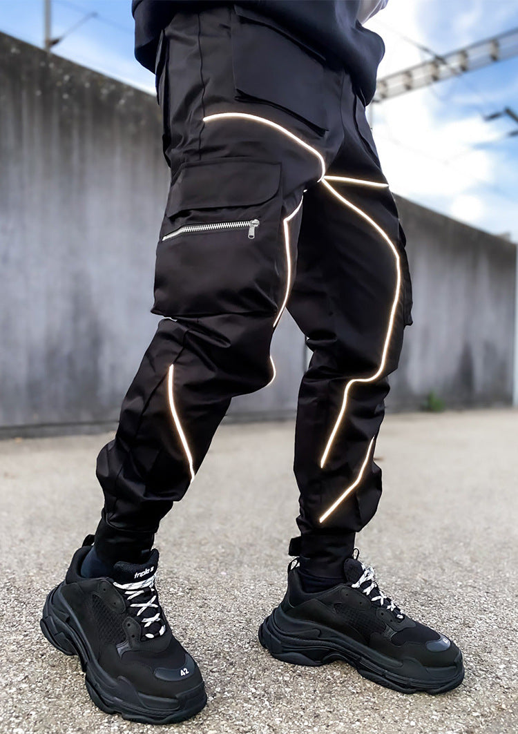 Men's Reflective Fashion Cargo Pants