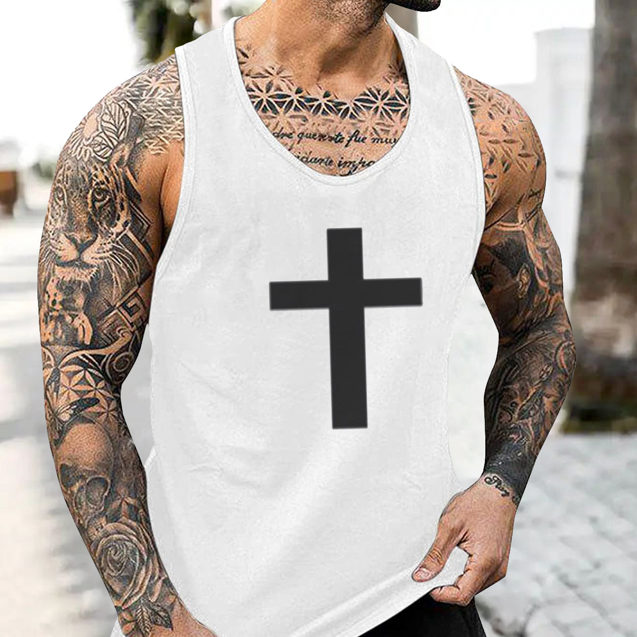 Juses Corss Men's Fashion Tank Tops