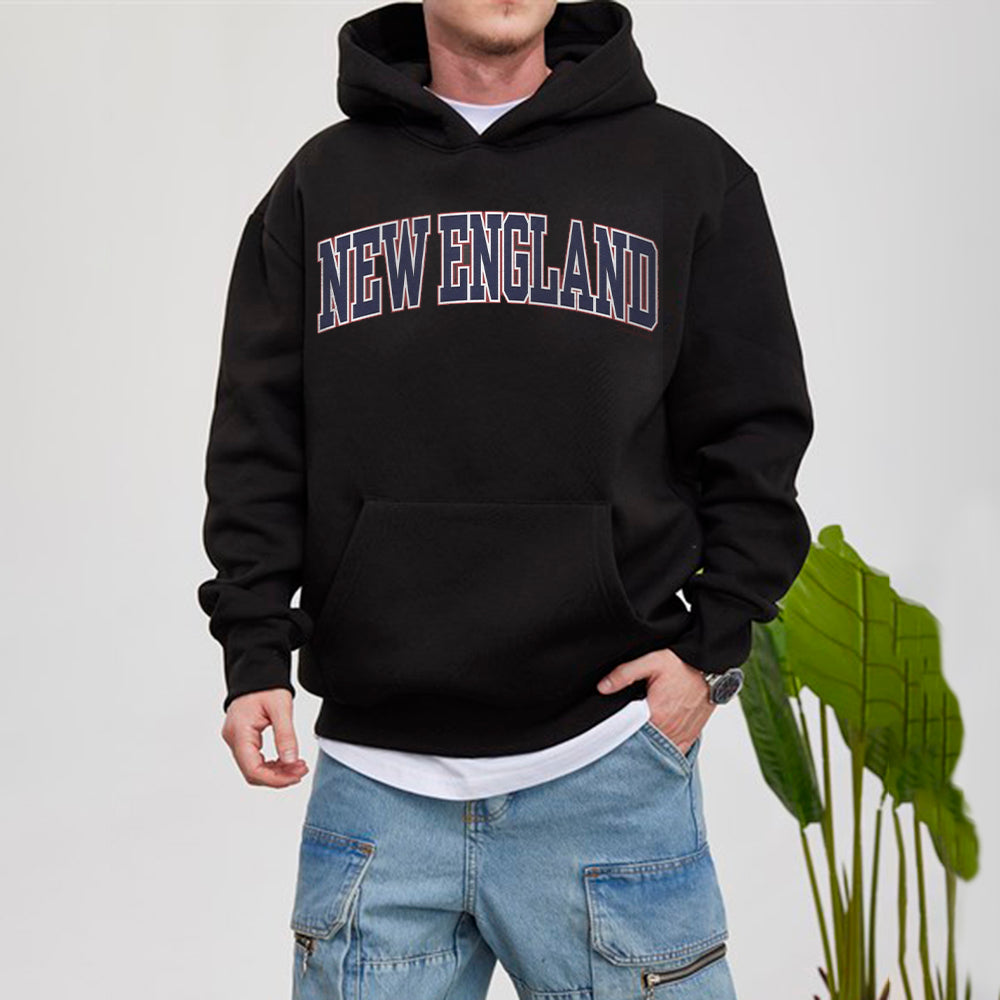 New England Men's Casual Streestwear Hoodies