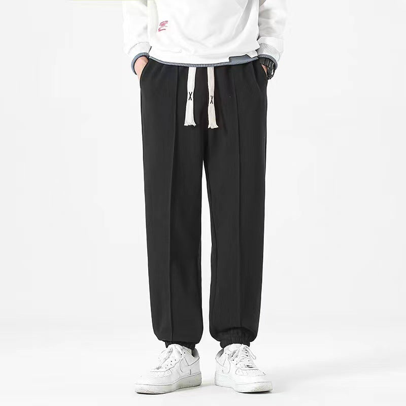 Men's Casual Pure Color Drawstring Sweatpants