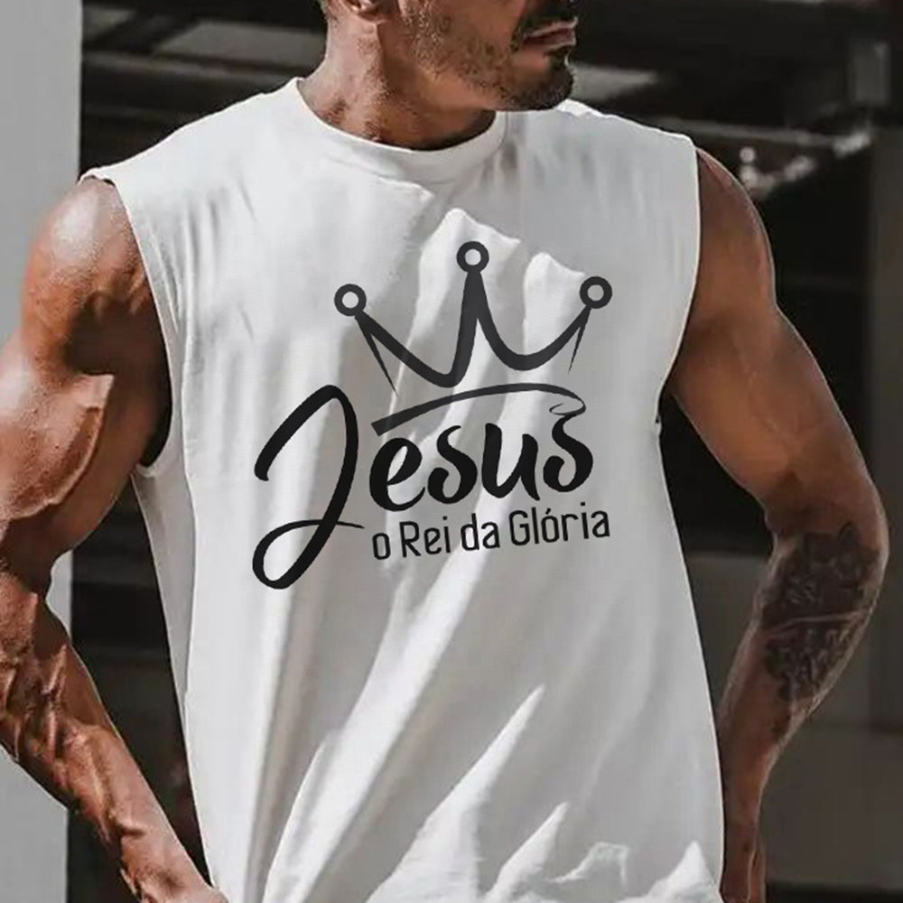 Juses Men's Fashion Streetwear Tank Tops