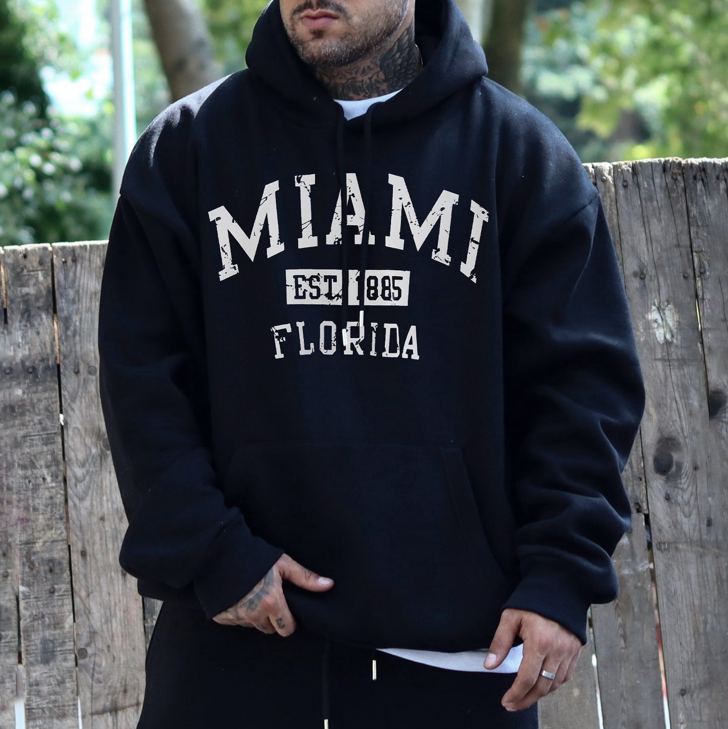 Miami Men's Casual Streestwear Hoodies