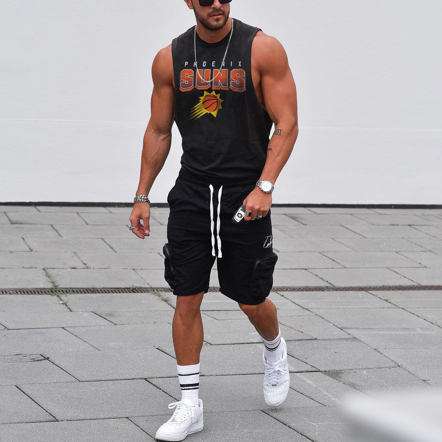 Phoenix Suns Basketball Men's Streetwear Tank Tops