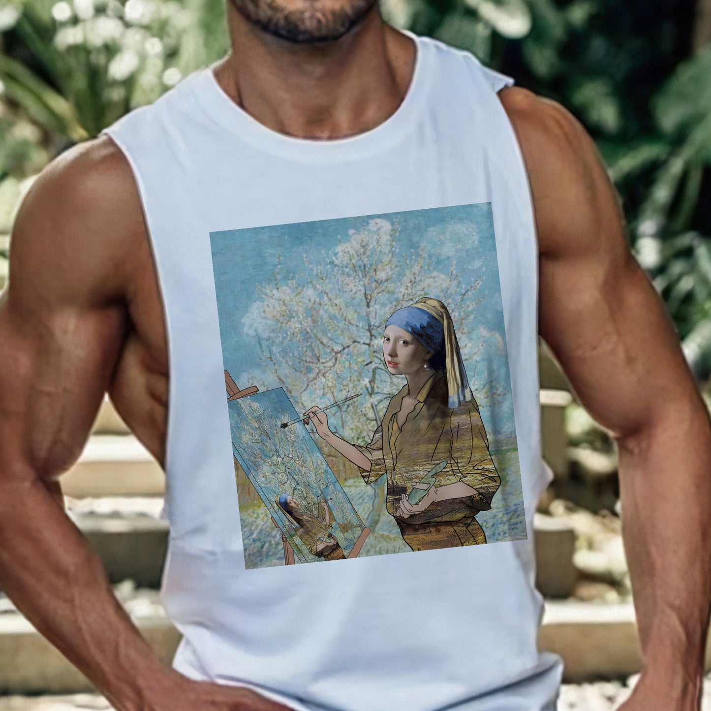 NOVAROPA™ Spoof Art Creative Print Men's Tank Top