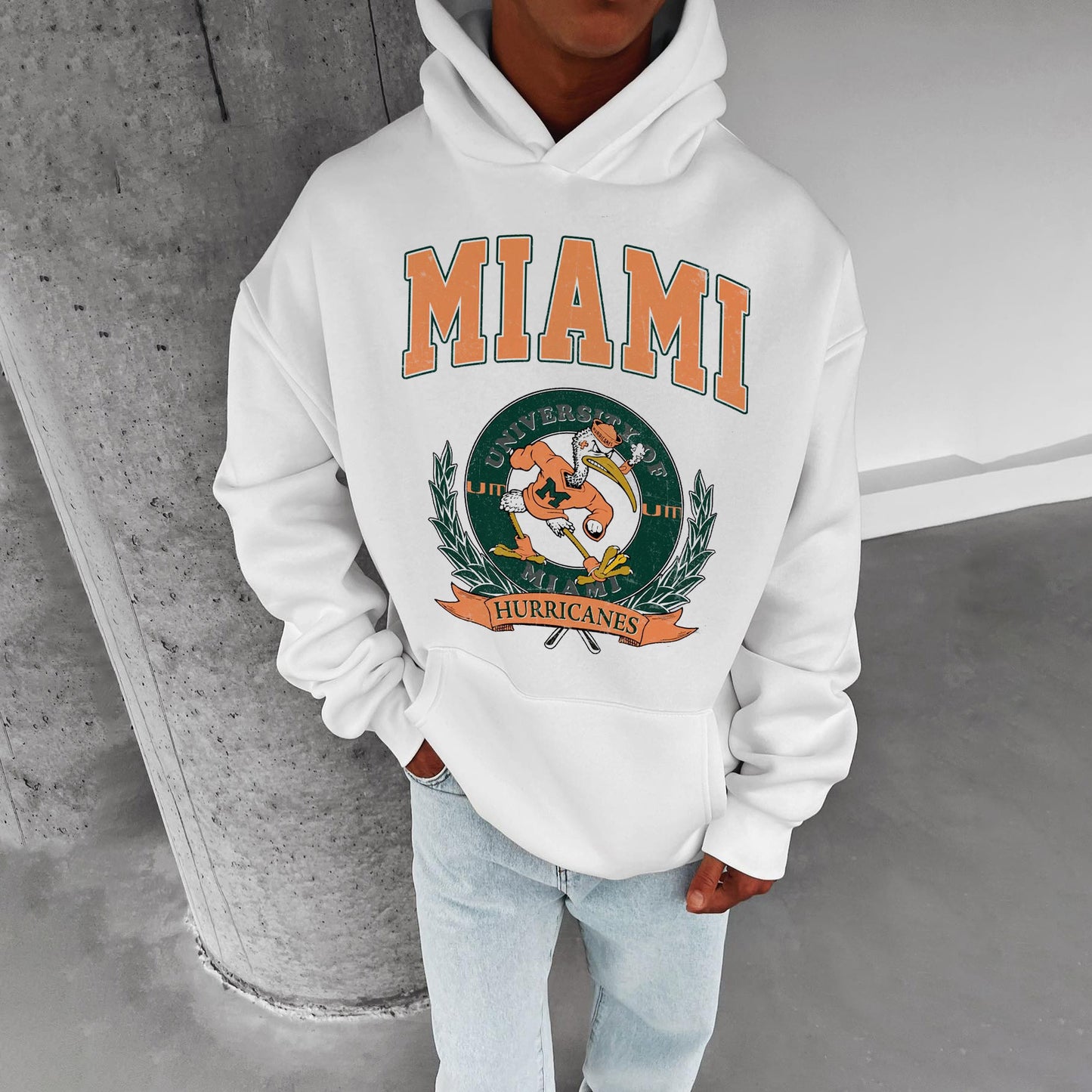 Miami Hurricanes Men s Casual Hoodies Nova Fashion Shop