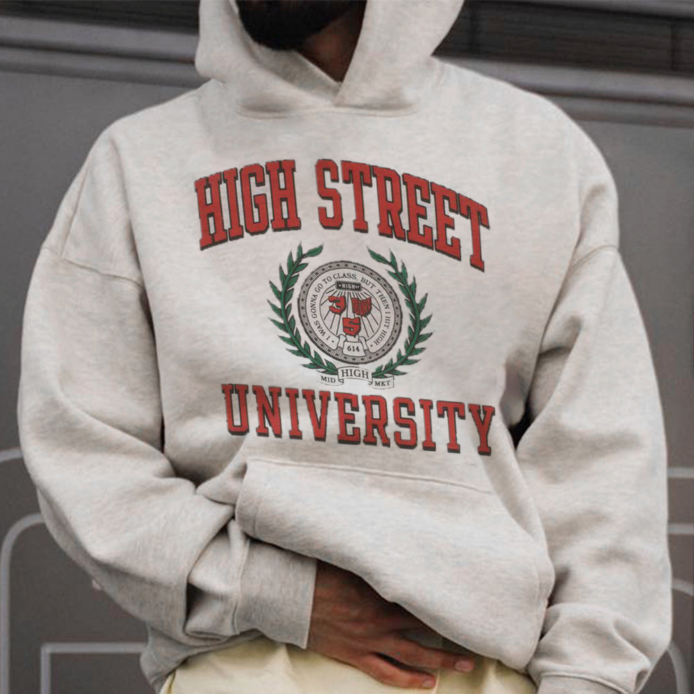 High Street Universiy Men's Casual Hoodies