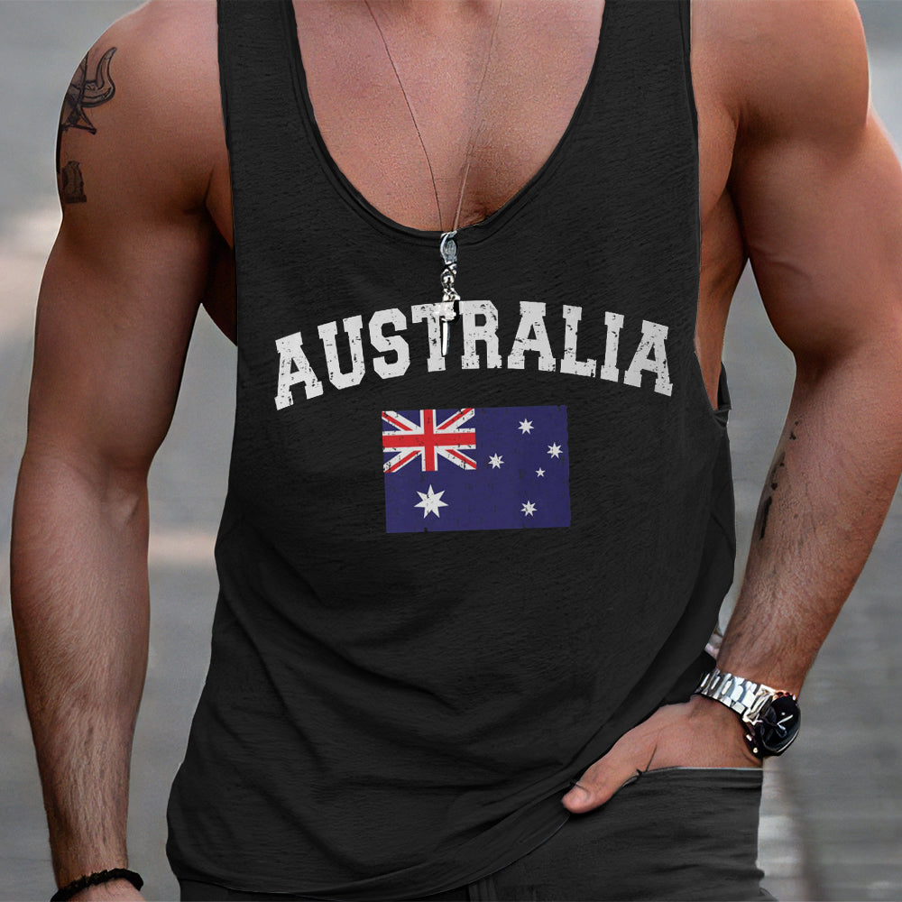 Australia Men's Casual Tank Tops