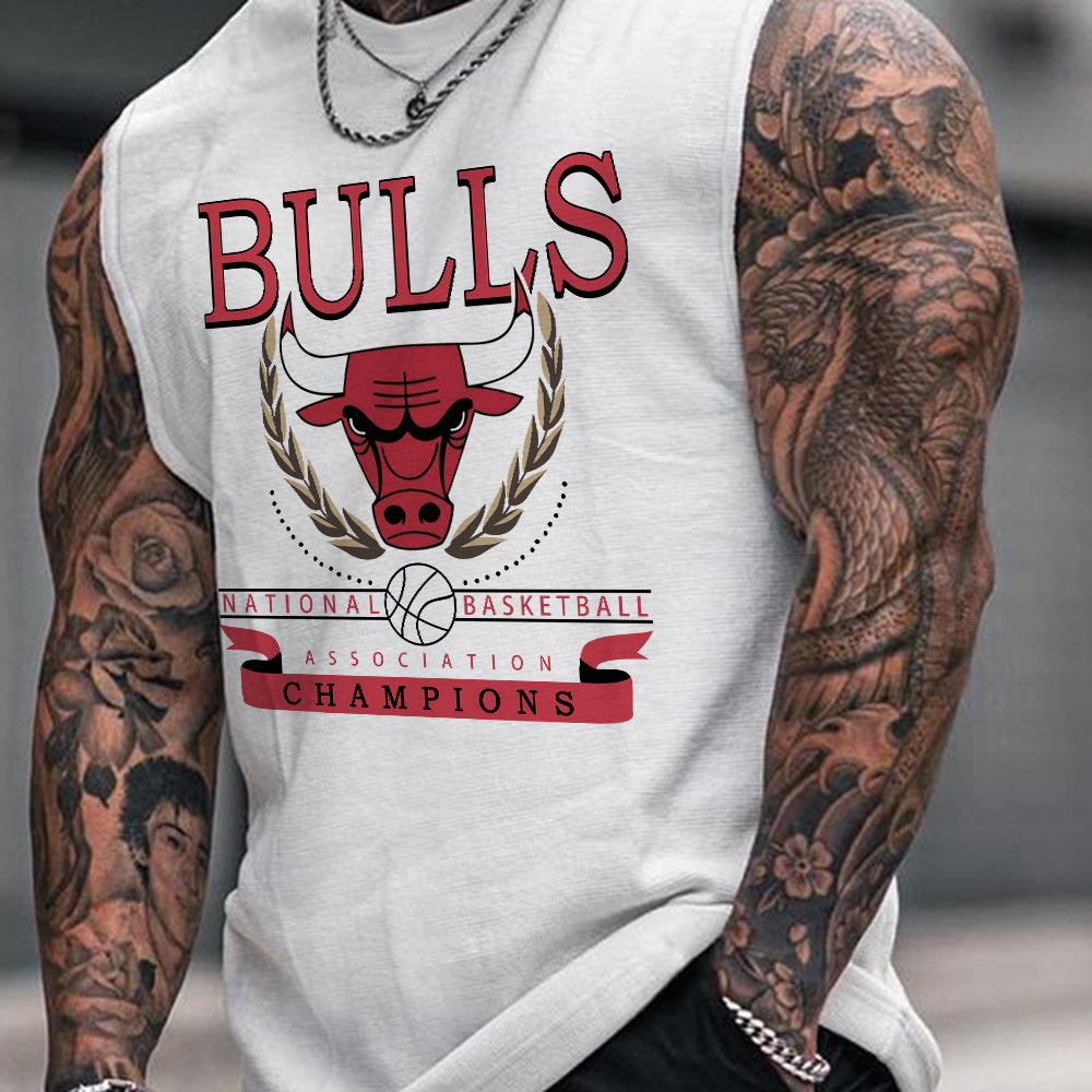 Chicago Bulls Men's Streetwear Tank Tops-C