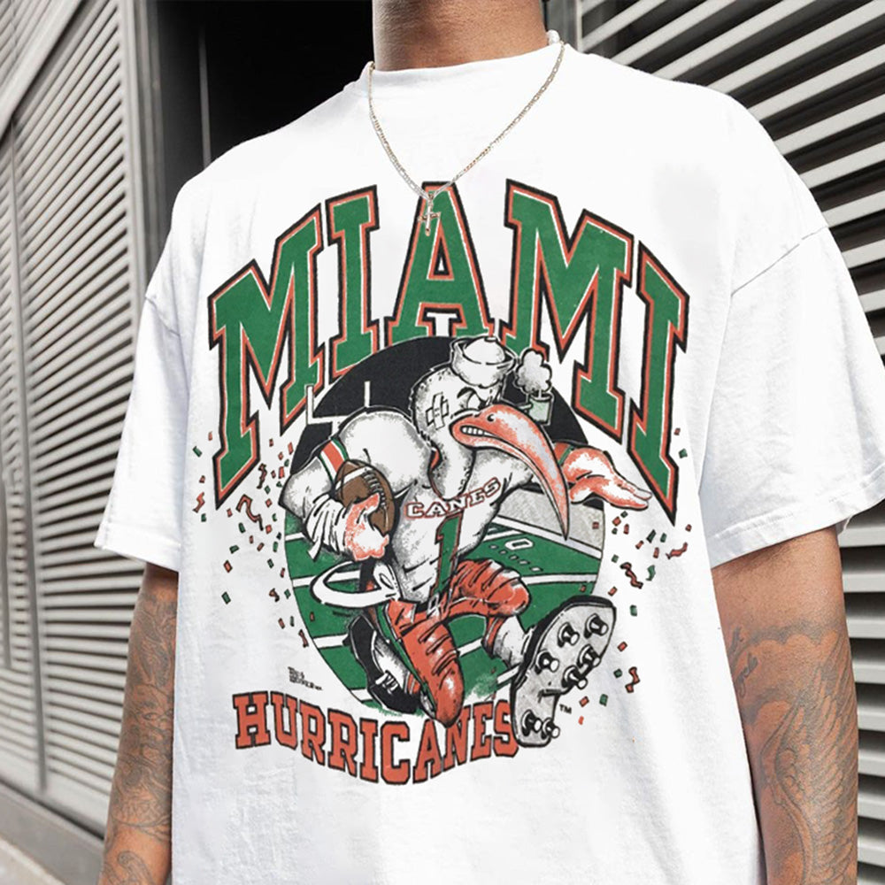 Miami Hurricianes Men's Loose Fit T-shirts