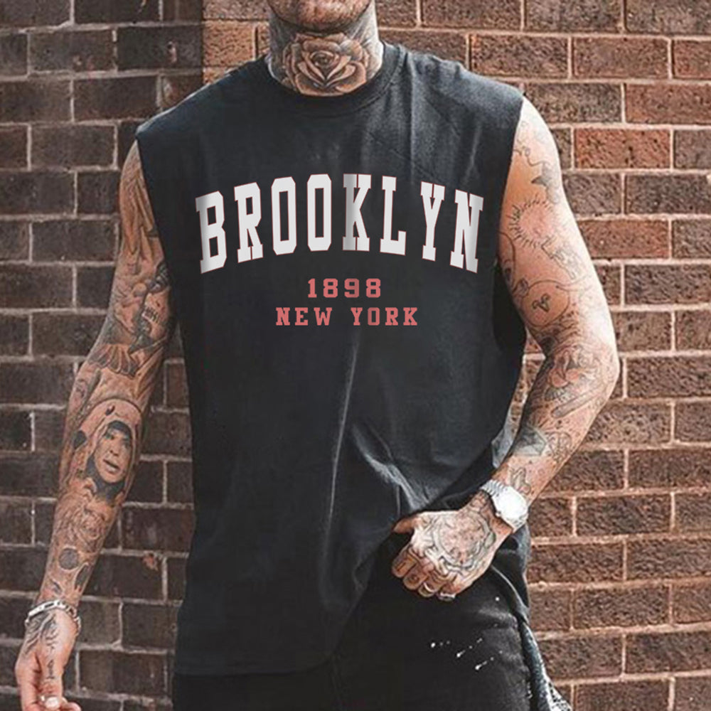 Plus Size Brooklyn 1898 New York Baseball Jersey - Black