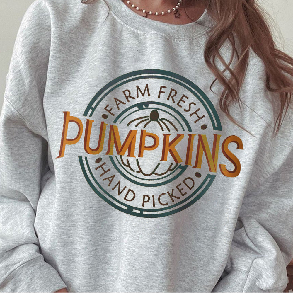 Halloween Graphic Casual Woman Crew Neck Sweatshirt