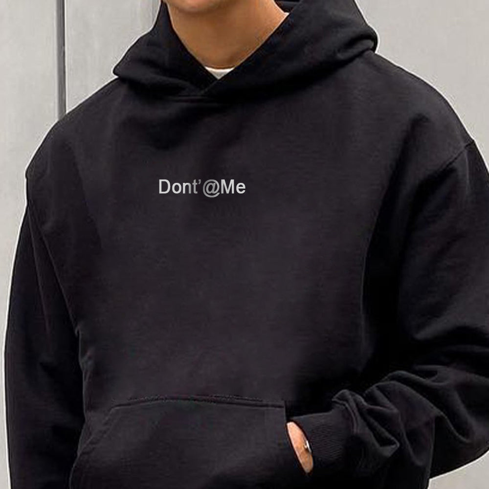 Dont'@Me Men's Casual Front Pocket Hoodie