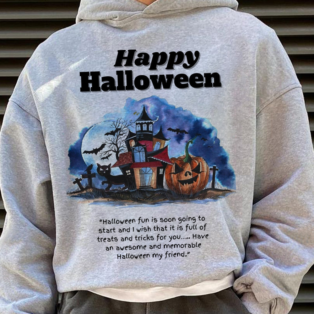 Halloween Graphics Casual Men's Hoodie Sweatshirt