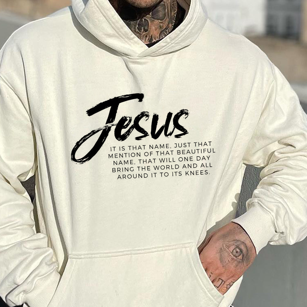 Men's Jesus Printed Oversized Hoodies