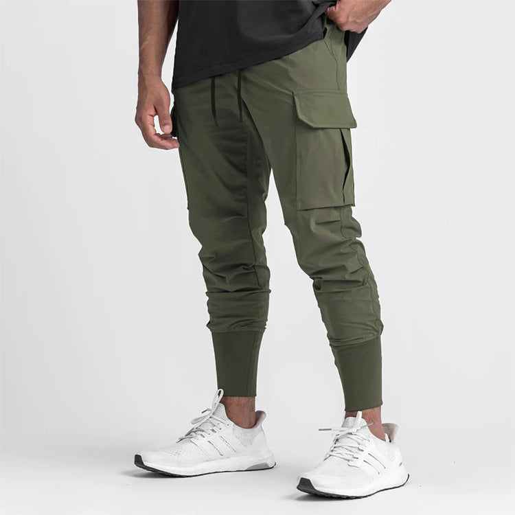 Men's Retro Tight Casual Sweatpants with Pockets