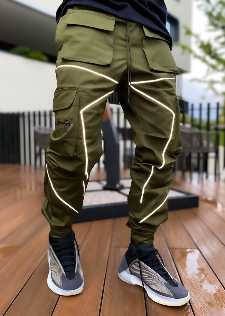 Men's Reflective Fashion Cargo Pants