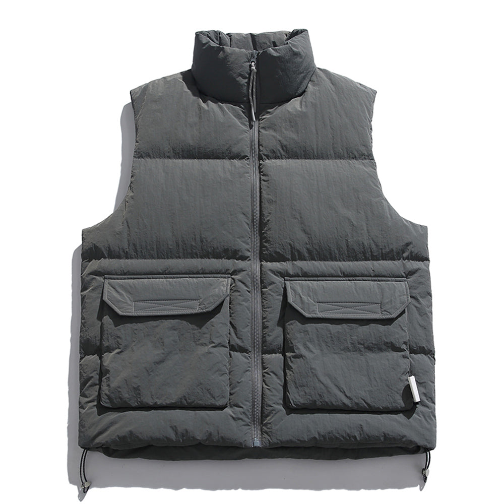 Men's Stylish Zipper Up Down Vest