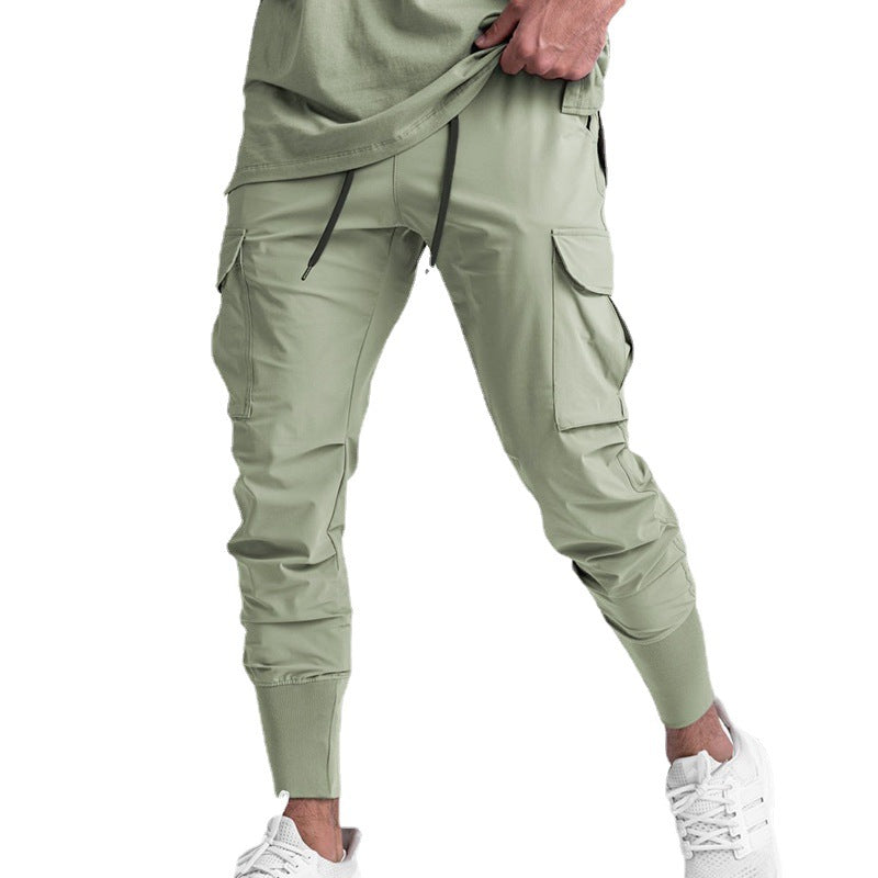 Men's Retro Tight Casual Sweatpants with Pockets