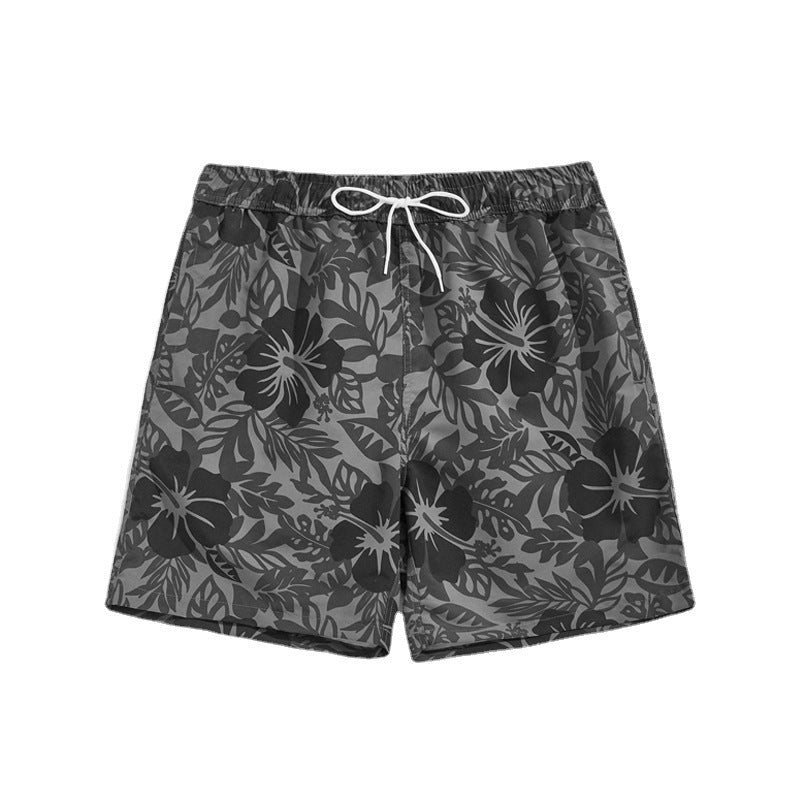 Loose Floral Print Casual Beach Vacation Men's Shorts